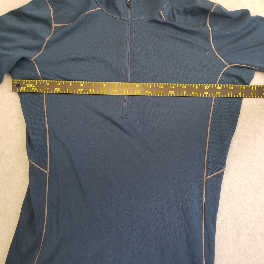 Kuhl Akkomplice Sweater Mens M Blue 1/4 Zip Pullover Fleece Hiking Run Outdoor - Picture 5 of 10